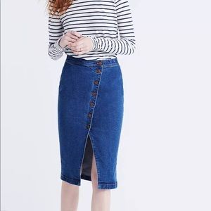 Madewell Asymmetrical Pencil Skirt